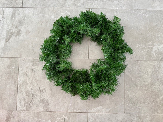 24" Evergreen artificial wreath- Add On